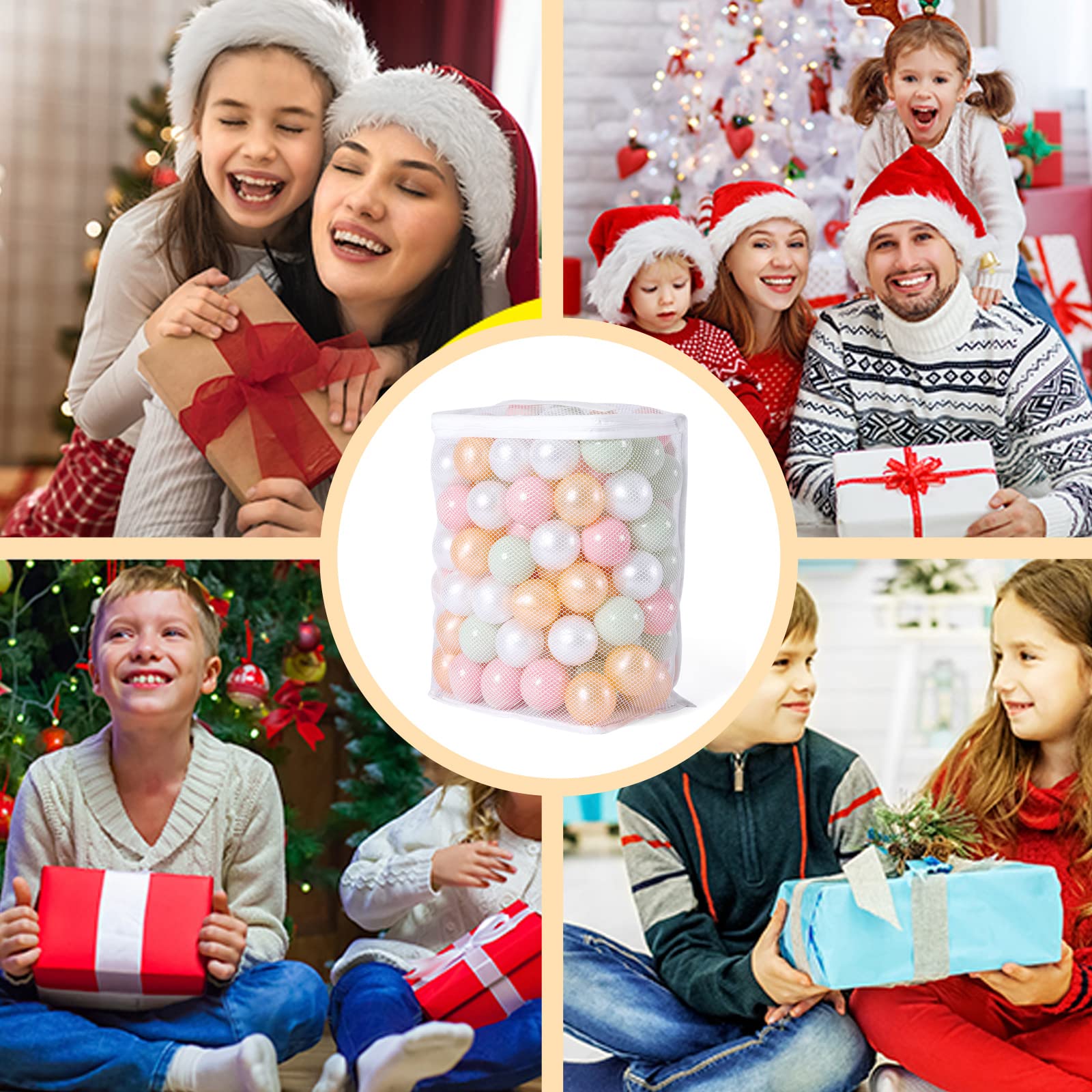 Non-Toxic Crush-Proof Play Balls for Toddlers - 50/100/200 Pack of 2.2-Inch Plastic Shape Balls, BPA-Free & Phthalate-Free - Perfect for Indoor Playpens, Kids' Pools & Sensory Play