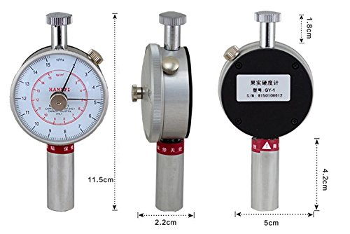 GY-2 Digital Fruit Penetrometer - Professional Fruit Hardness Tester for Strawberries, Apples, Pears | Accurate Fruit Sclerometer for Agriculture, Quality Control & Ripeness Testing