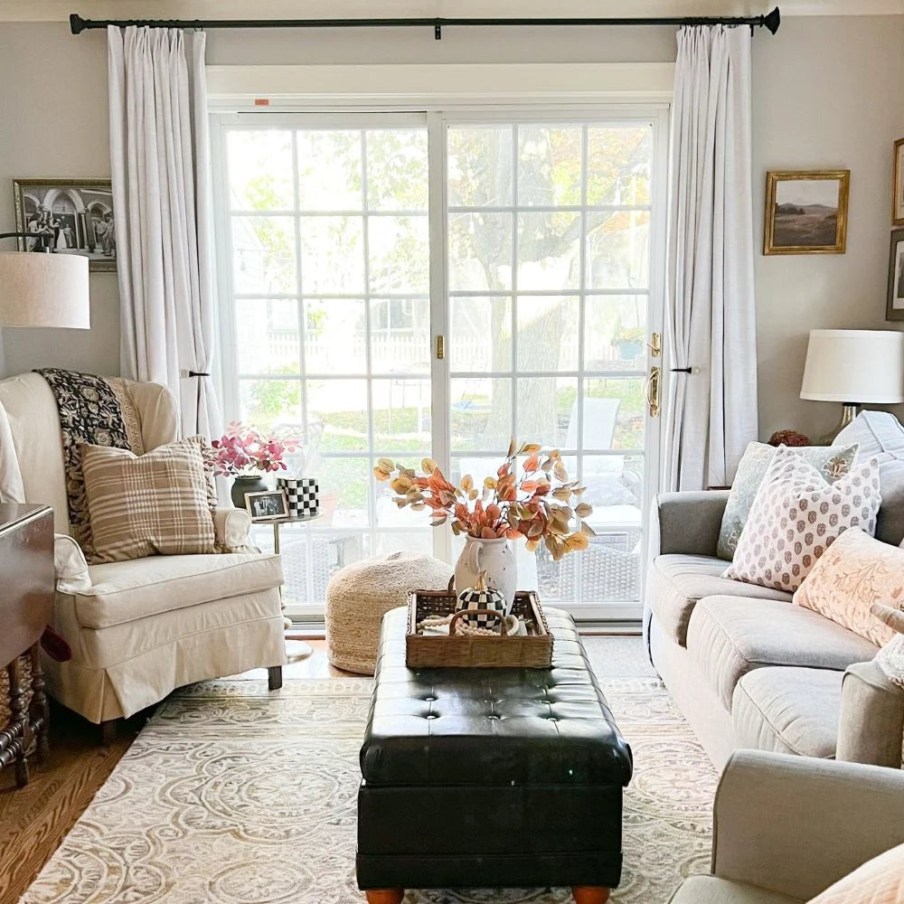 Custom Blackout Curtains for Sliding Glass Doors - Thermal Insulated Drapes for Patio & French Doors - Perfect for Living Room, Bedroom & Home Office (50