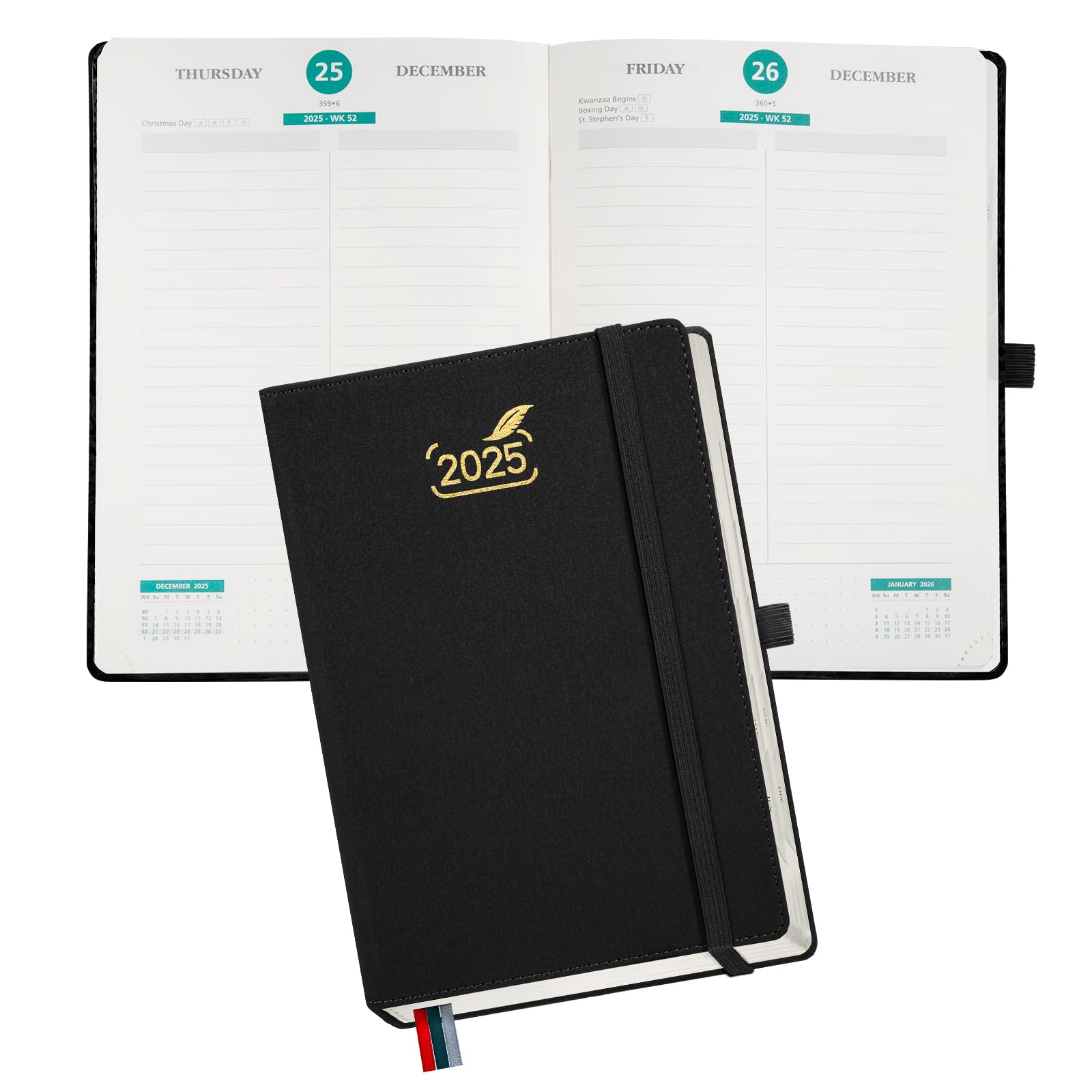 2025 BEZEND Dual Schedule Daily Planner - A5 Agenda (6