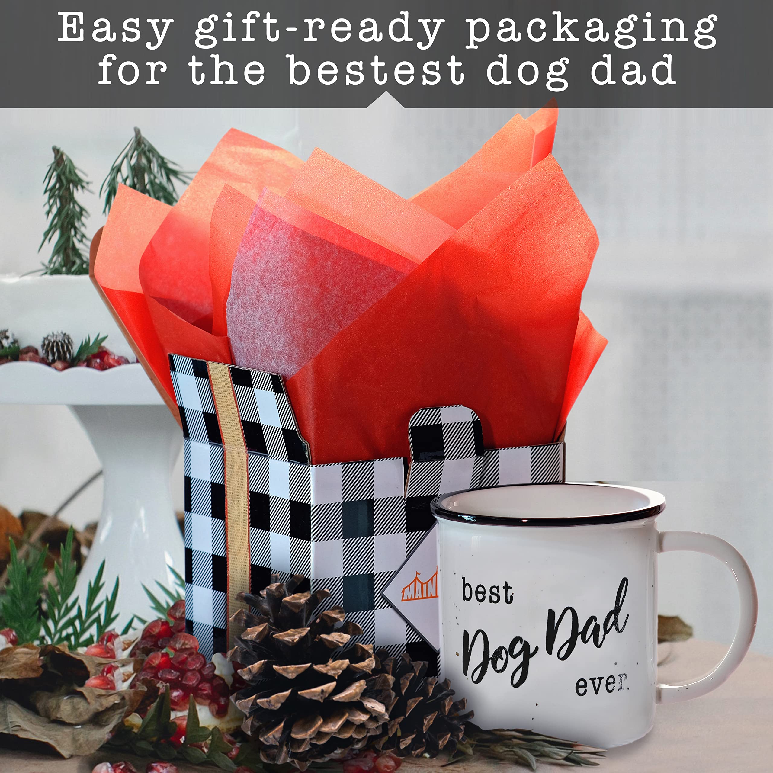 Best Dog Dad Mug 11oz - Funny Coffee Cup for Dog Lovers - Perfect Gift for Fur Dads - Ideal for Morning Coffee, Office Use & Father's Day Gifts