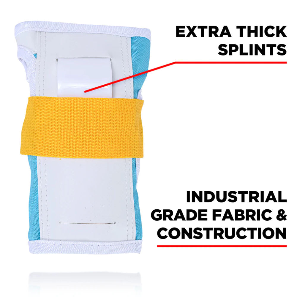 187 Moxi Junior Pads Six Pack - Protective Knee and Elbow Pads Set for Kids Skateboarding, Roller Skating & Scooter Riding - Durable Safety Gear for Young Athletes