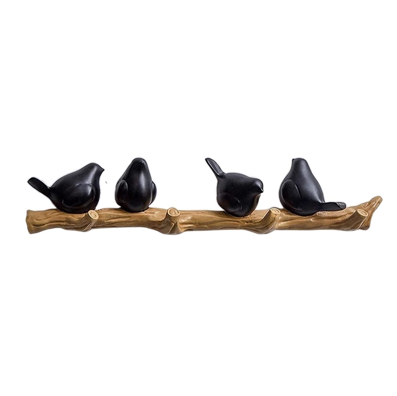 WWAGO Decorative Bird Coat Hooks - Wall Mounted Hat & Key Hanger for Hallway, Living Room & Bedroom | Space-Saving Storage Solution for Coats, Bags & Accessories