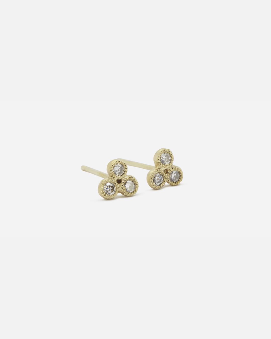 Melee 24A White Diamond Stud Earrings - Perfect for Weddings, Anniversaries & Special Occasions