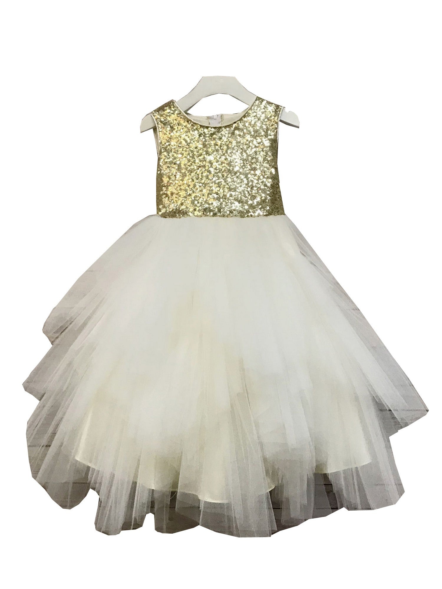 Big Girls Rose Sequin Party Dress for Special Occasions - Size 8-12 | Flower Girl, Pageant, Prom & Formal Events