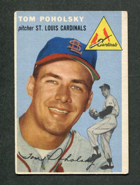 1954 Topps #142 Tom Poholsky St. Louis Cardinals Vintage Baseball Card - Collectible Sports Memorabilia for Fans & Card Enthusiasts