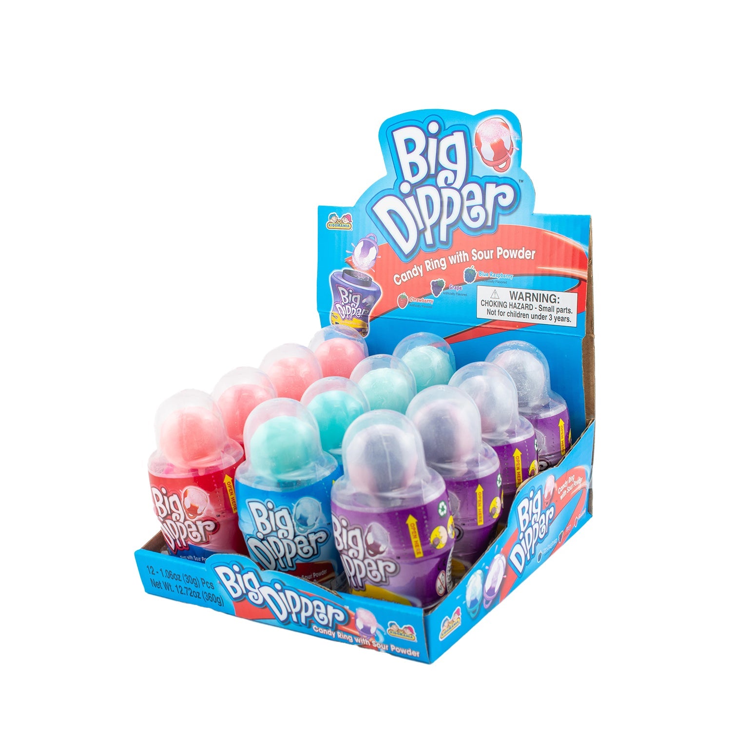 Kidsmania Big Dipper - 12ct Box of Fun Star-Shaped Snacks for Kids Lunchboxes & Birthday Parties