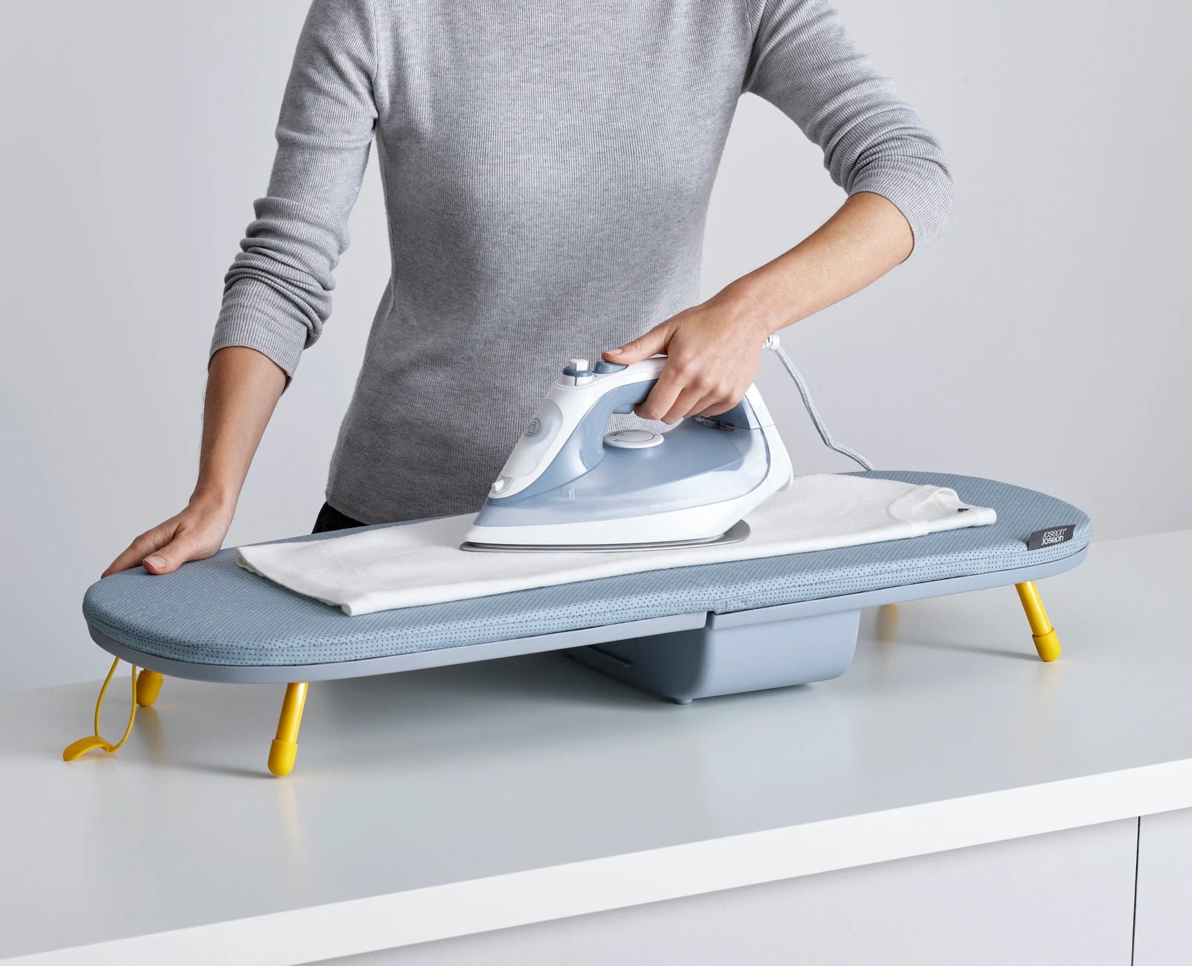 Portable Foldable Ironing Board for Travel & Home Use - Compact & Lightweight Mini Ironing Board for Clothes Wrinkle Removal - Perfect for Small Spaces, Dorms, Apartments & On-the-Go