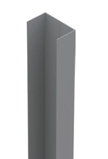 65mm x 37mm U Channel Aluminum Extrusion - 5800mm Long (19ft) for DIY Projects, Shelving, and Industrial Framing