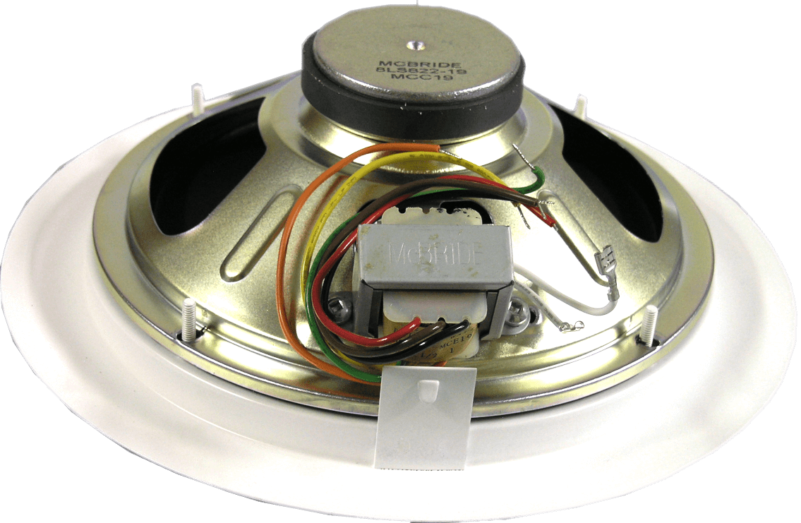 McBride 8229/8A/7025 10-Inch White Speaker Assembly - High-Quality Audio Replacement for Home Theater & Car Stereo Systems