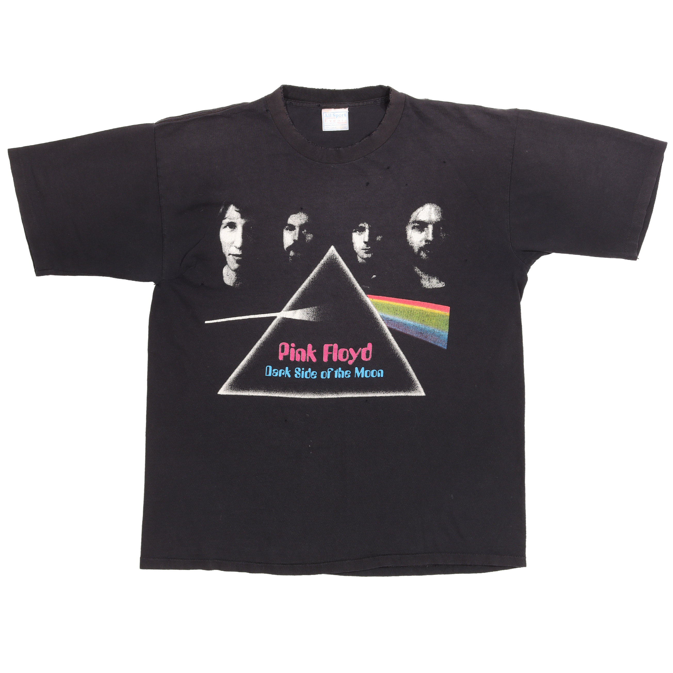 Vintage 1990s Pink Floyd 'Dark Side of The Moon' Graphic T-Shirt - Classic Rock Band Tee for Concerts & Casual Wear