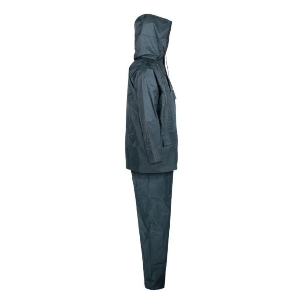 Terra Men's 3-Piece Waterproof Rain Suit - Green Outdoor Jacket & Pants Set for Hiking, Fishing & Camping Gear (Model 112900)