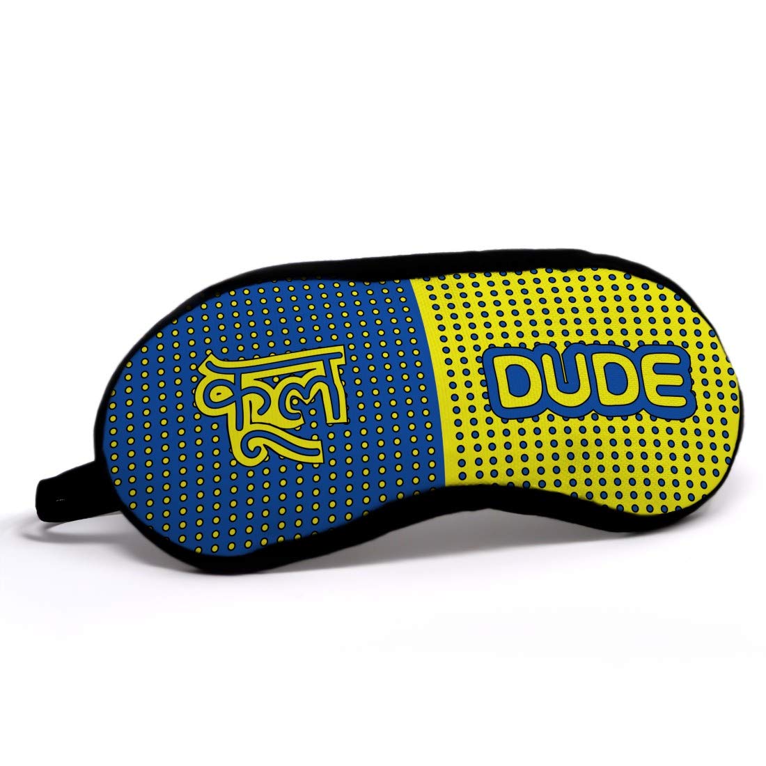 Indigifts Valentine's Day Printed Sleep Eye Mask - Soft Polyester Fabric, 7.8X3.3 Inches - Perfect for Travel, Relaxation & Gift Giving