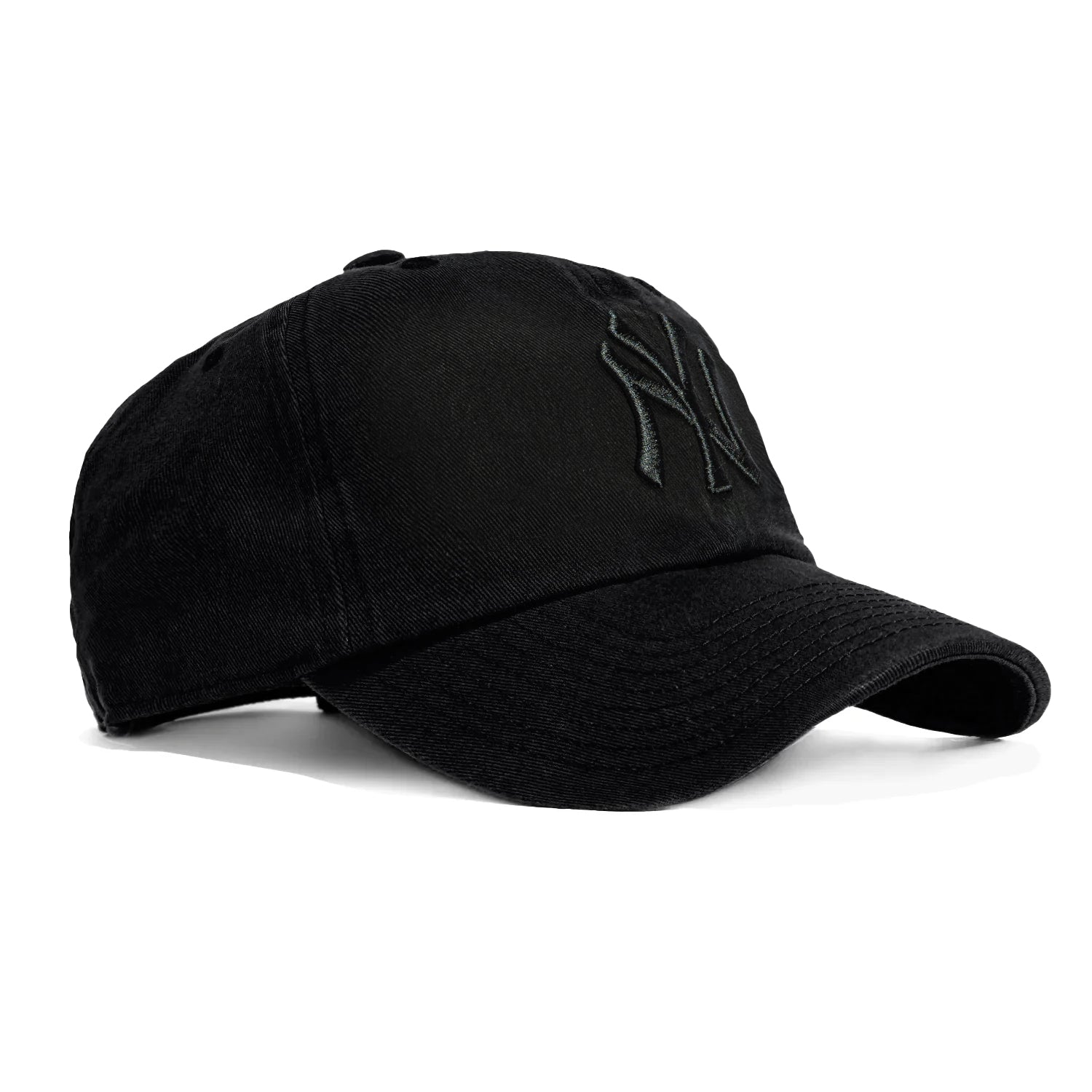 New York Yankees 47 Brand Cleanup Adjustable Baseball Cap - Black for Men & Women | Perfect for Games, Outdoor Sports & Casual Wear