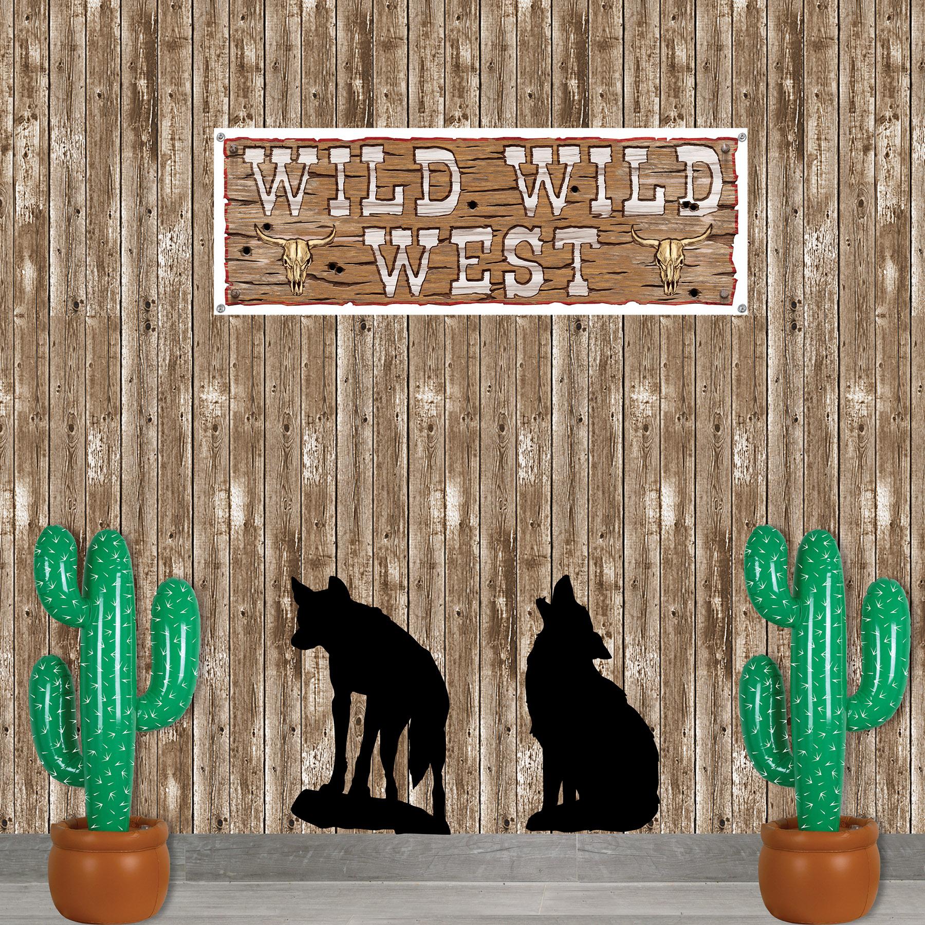 12 Pack Beistle Coyote Party Silhouettes - Western Themed Cutouts for Halloween, Birthday & Cowboy Party Decorations - Perfect for Wall, Window and Photo Booth Backdrops
