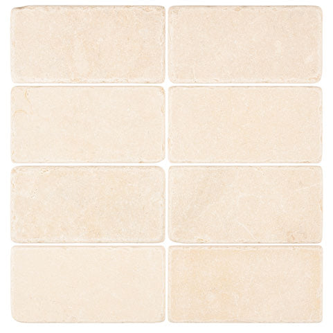 Premium Crema Marfil Marble 3x6 Subway Tile - Natural Stone Backsplash for Kitchen & Bathroom Renovation
