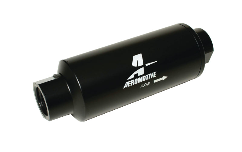 Aeromotive Marine AN 12 Fuel Filter - 100 Micron Stainless Steel Element for High-Performance Boats, Yachts & Marine Engines