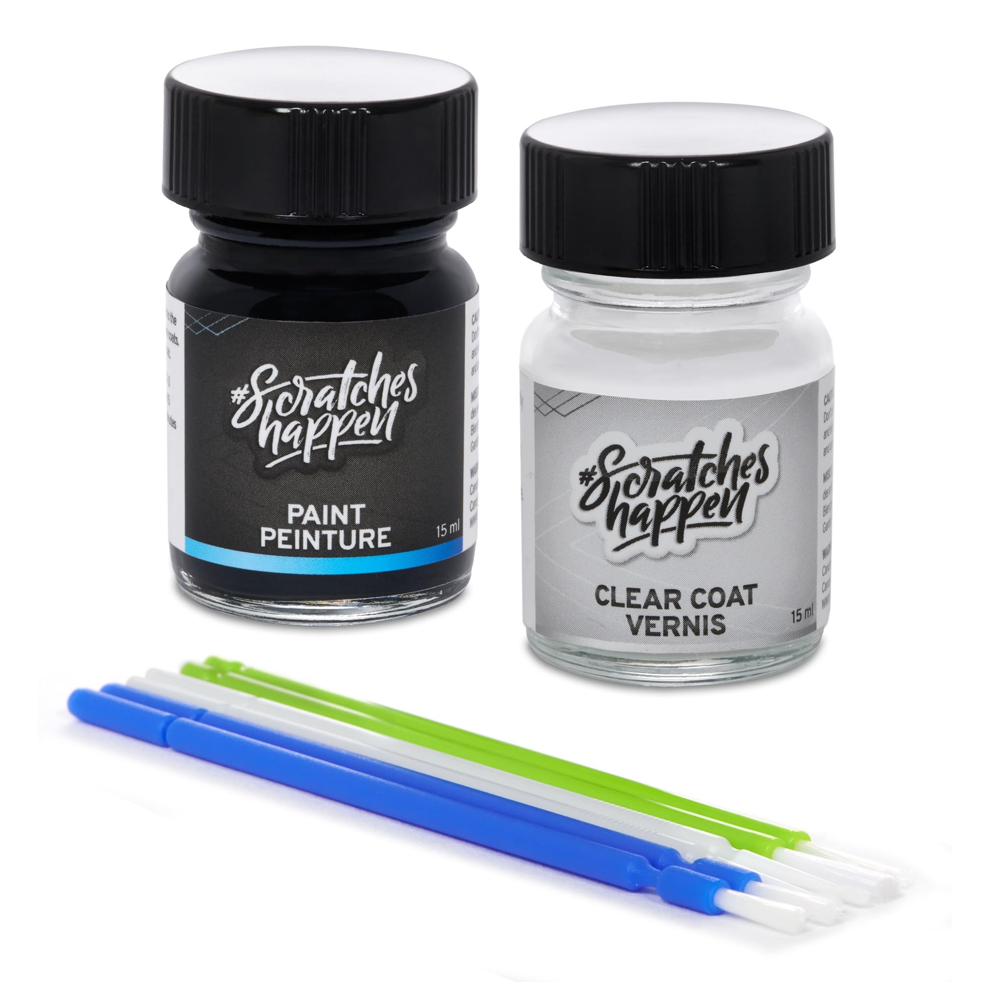 ScratchesHappen Exact-Match Touch Up Paint Kit - Taffeta White (NH-578) for Honda - Paint + Clear Coat - Car Scratch Repair for Honda Vehicles - Perfect for Minor Scratches, Chips & Paint Damage
