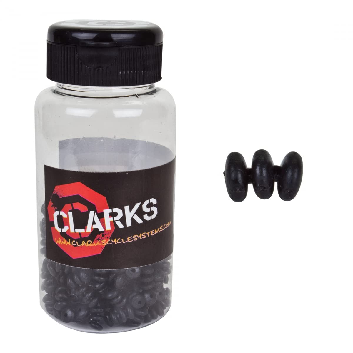 Clarks Gear Cable Donuts - 200 Pack | High-Quality Cable Protectors for Electronics, Wires & Cables | Perfect for Home, Office & Workshop Organization