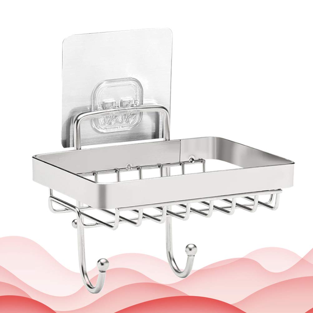 Cabilock Hanging Sponge & Soap Holder - Rustproof Bathroom Sink Storage Rack for Kitchen & Bathroom Organization (1-Pack) - Perfect for Small Spaces, RV, Dorm & Apartment Living