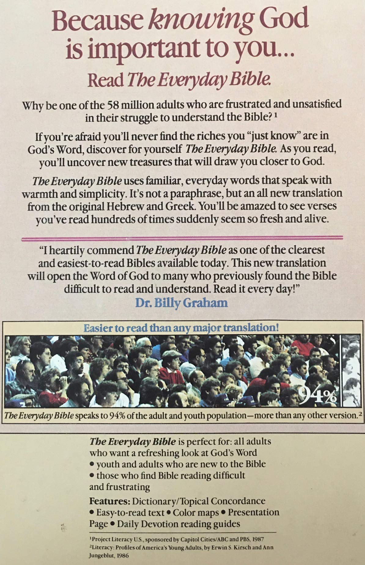 The Everyday Bible: New Century Version - Easy-to-Understand English Translation for Daily Devotion & Bible Study | Perfect for Personal Worship, Small Groups & Church Services