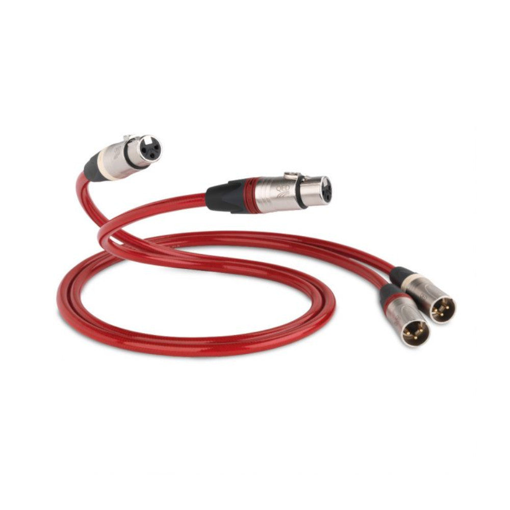 QED Reference XLR 40 High-End Balanced Interconnect Cable - Premium XLR to XLR Audio Cable for Professional Studios & Home Theater Systems