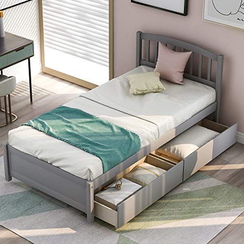 Gray+two Drawers
