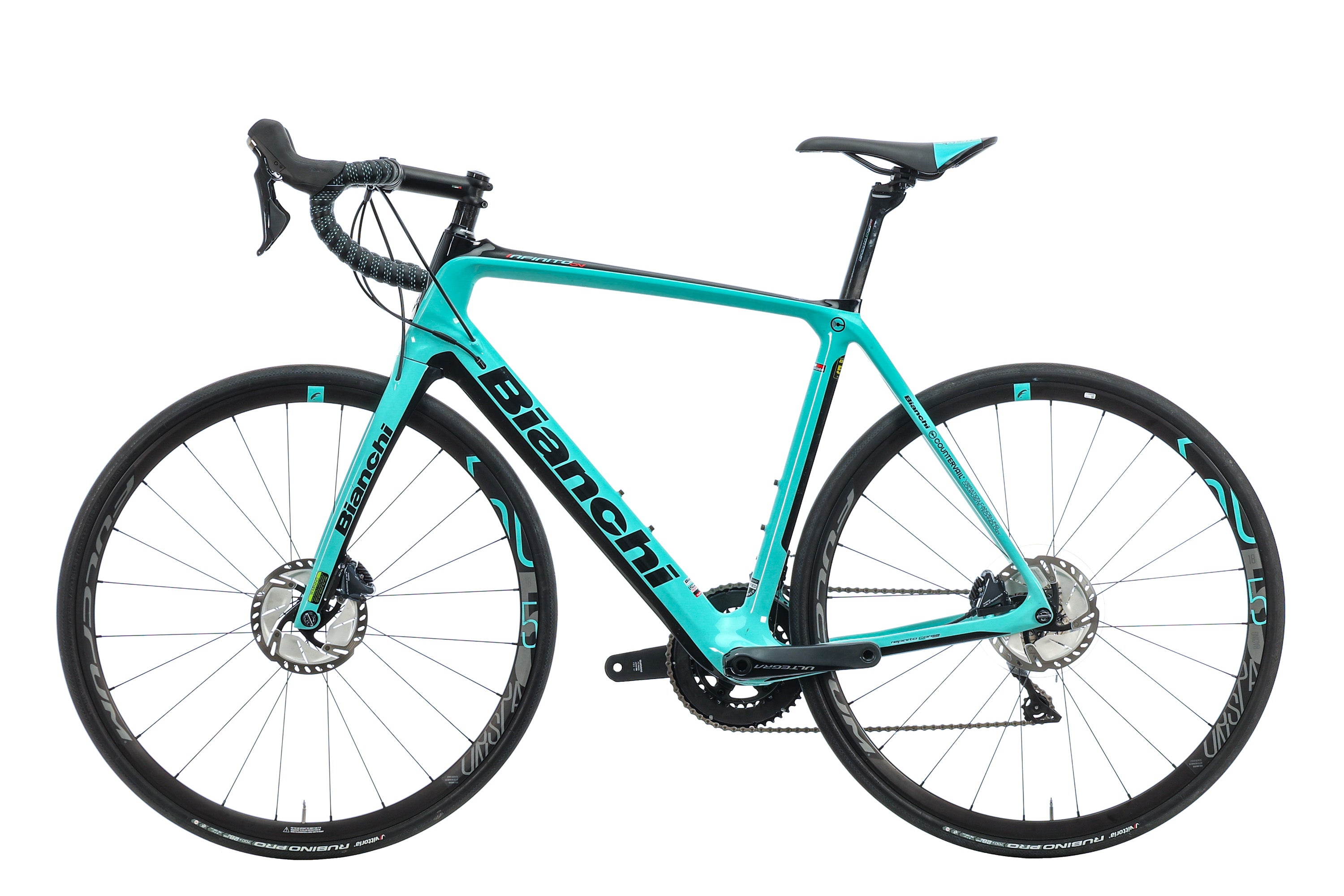 Bianchi Infinito CV Road Bike 2019 - 57cm Carbon Frame Endurance Bike for Long Distance Cycling & Racing | Perfect for Commuting, Training & Competitive Road Races