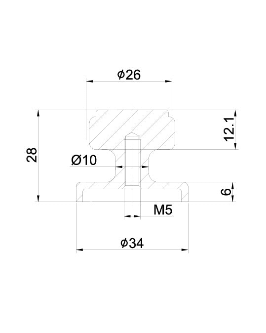 Handtag for Guild Dresser, Brushed Nickel - Vintage Cabinet Pulls for Bedroom, Kitchen & Bathroom Drawers