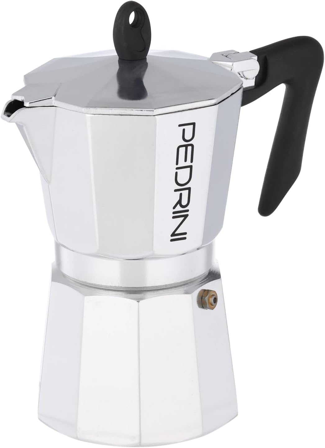 Pedrini 9084-3 Italian Stovetop Espresso Coffee Maker - 6 Cup Moka Pot for Perfect Home Brewing | Ideal for Camping, Office & Gifts