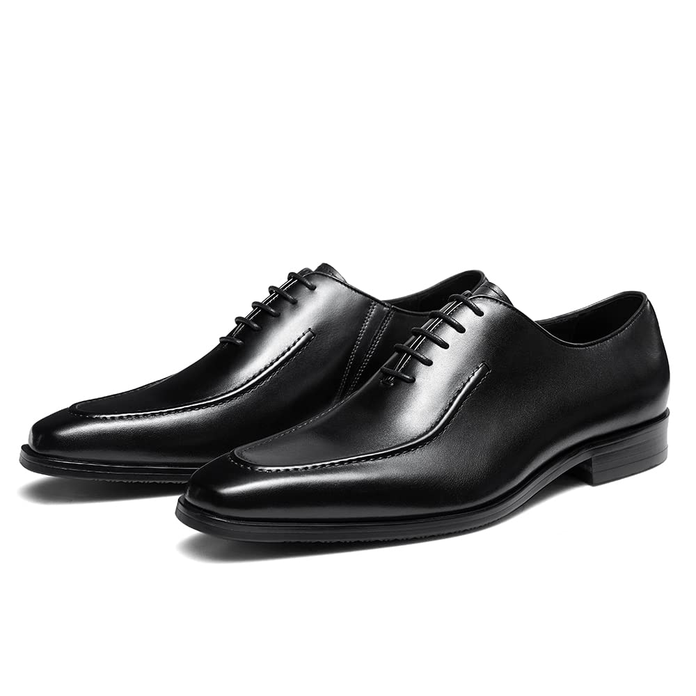 FRASOICUS Men's Leather Oxford Dress Shoes - Classic Formal Business Shoes for Work, Wedding & Office - Comfortable & Stylish Men's Dress Shoes