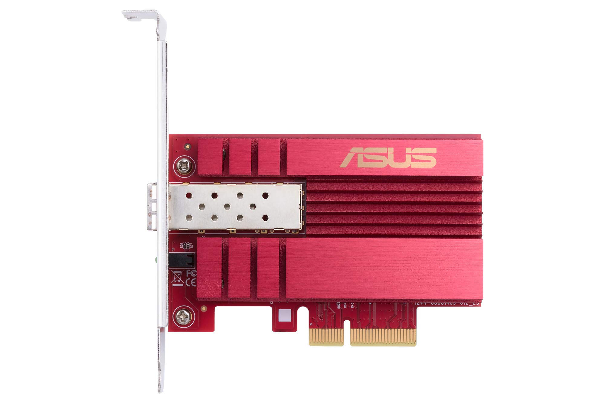 ASUS XG-C100F 10G PCIe Network Adapter with SPF+ Port | High-Speed Fiber & DAC Cable Connectivity | Ideal for Gaming, Server & Data Center Applications
