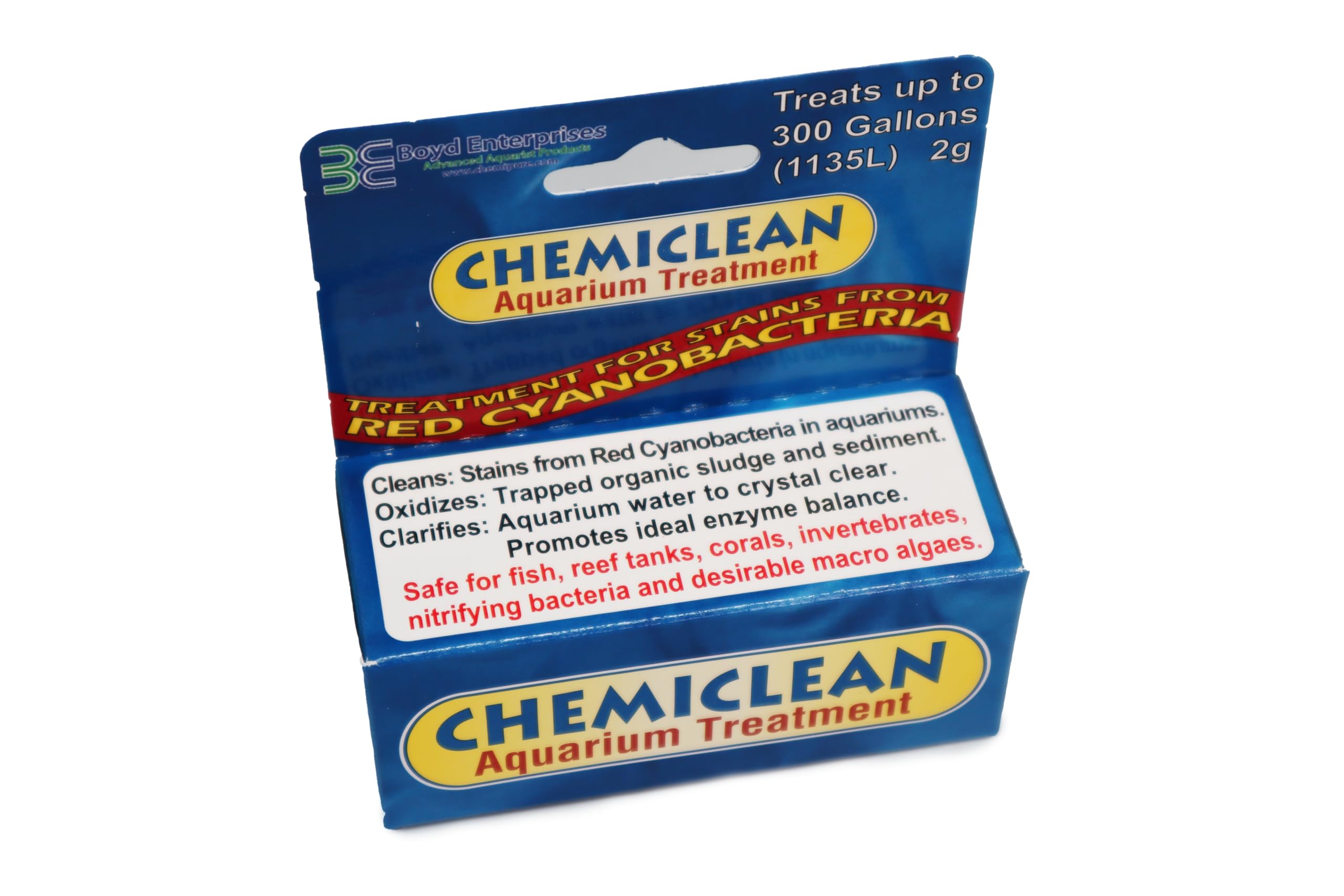 Chemi-Clean Water Clarifier - 2 Gram Powder for Aquarium & Fish Tank Cleaning | Removes Algae & Improves Water Clarity | Safe for Freshwater & Saltwater Fish