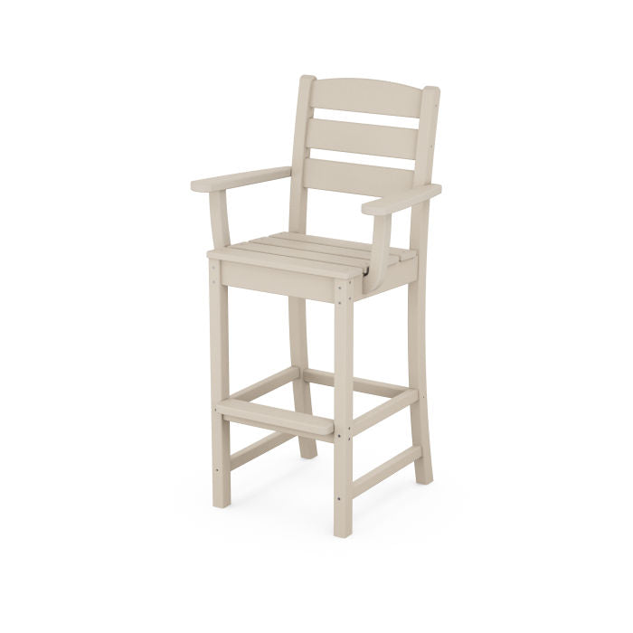POLYWOOD Lakeside Bar Arm Chair - Durable Outdoor Furniture for Patio, Deck, Poolside & Garden - Weather-Resistant Adirondack-Style Seating
