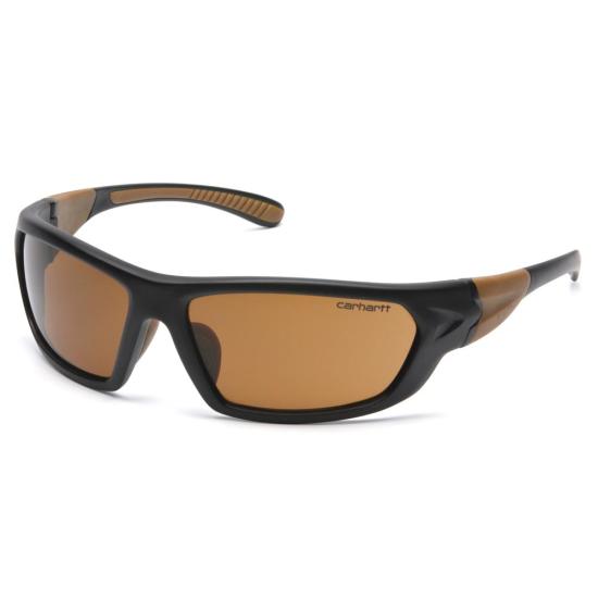 Carhartt Carbondale Bronze Safety Glasses - ANSI Z87.1 Certified, Anti-Fog & Scratch Resistant for Construction, Woodworking, and Outdoor Work