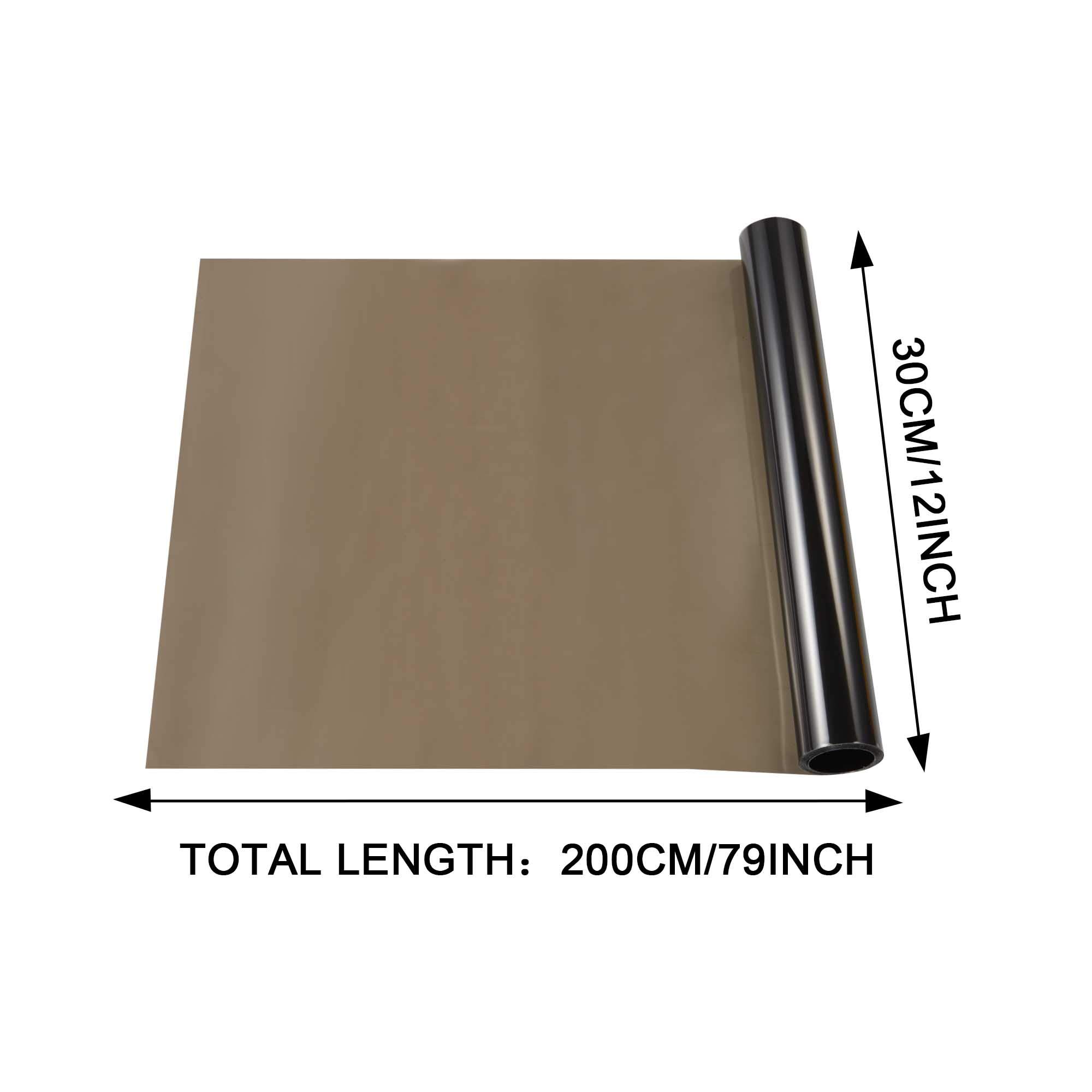 TOMALL 78.7''x12'' Light Black Vinyl Film for Car Headlight, Taillight & Fog Lights - Self-Adhesive Tint Decals for Sports Car Modification - Perfect for Night Driving & Custom Vehicle Styling