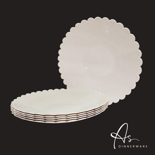 11-Inch Round Plastic Plates, 6-Piece Set (AS1511 6M) - Perfect for Parties, Picnics & Everyday Dining