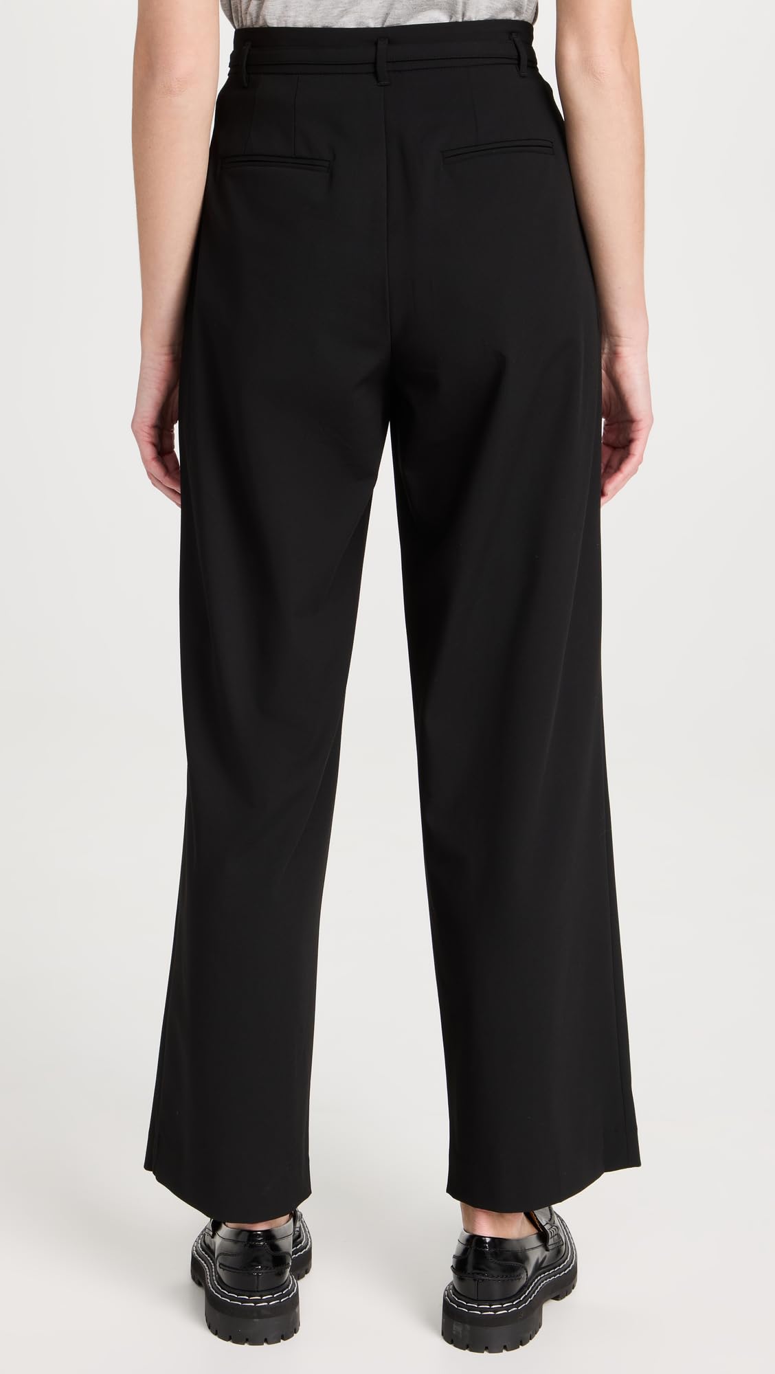 Pixie Market Women's Zoe High-Waisted Belted Pants - Stylish & Comfortable Trousers for Work, Office & Casual Outfits