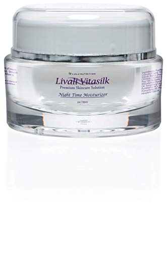 Livali Vitasilk Ageless Night Cream - Brightening & Anti-Aging Moisturizer for Radiant, Firmer Skin - Reduces Fine Lines & Wrinkles - Perfect for Nighttime Skincare Routine & Mature Skin Care