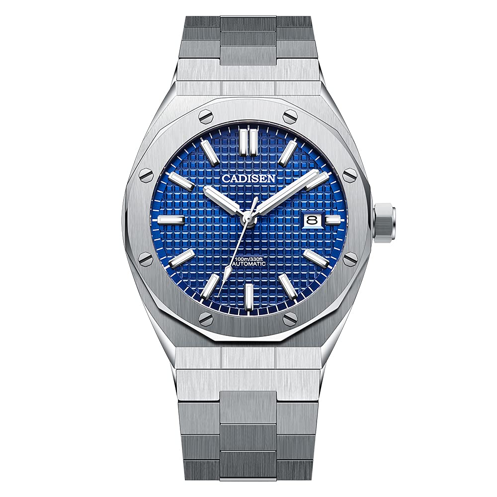 CADISEN Men's Automatic Watch NH35 Movement - Waterproof Sapphire for Business & Casual Wear