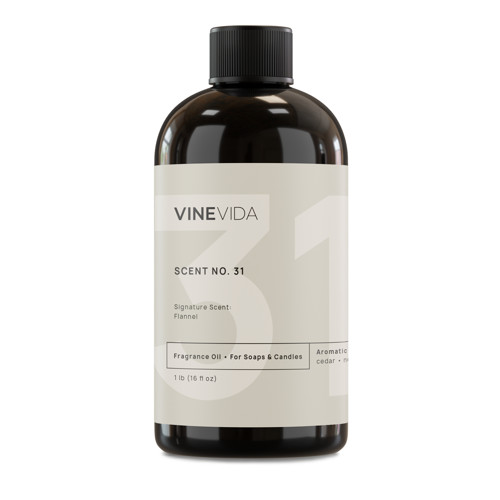 Premium No. 31 Fragrance Oil for Handmade Soaps, Candles & Diffusers - Flannel Scented Essential Oil for Home, Spa & Aromatherapy Use