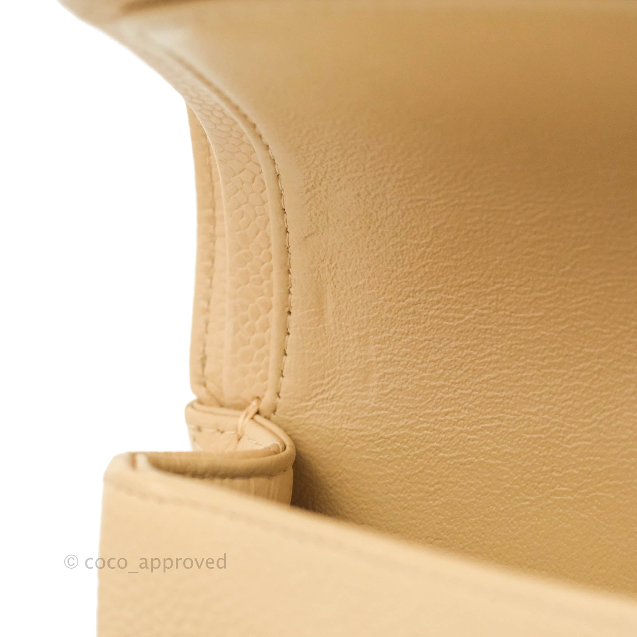 Chanel Classic Medium Double Flap Bag in Beige Caviar Leather with Gold Hardware - Luxury Designer Handbag for Women, Perfect for Work, Evening Events & Special Occasions