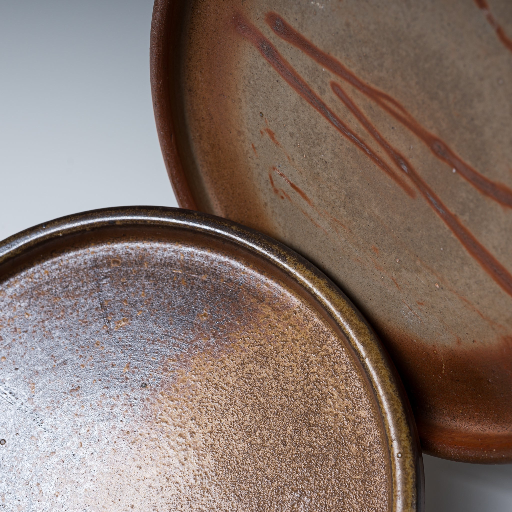 Bizen Pottery Rim Plate - Authentic Japanese Hidasuki Glaze Ceramic Dish for Sushi, Sashimi & Appetizers | Perfect for Japanese Dining & Home Decor