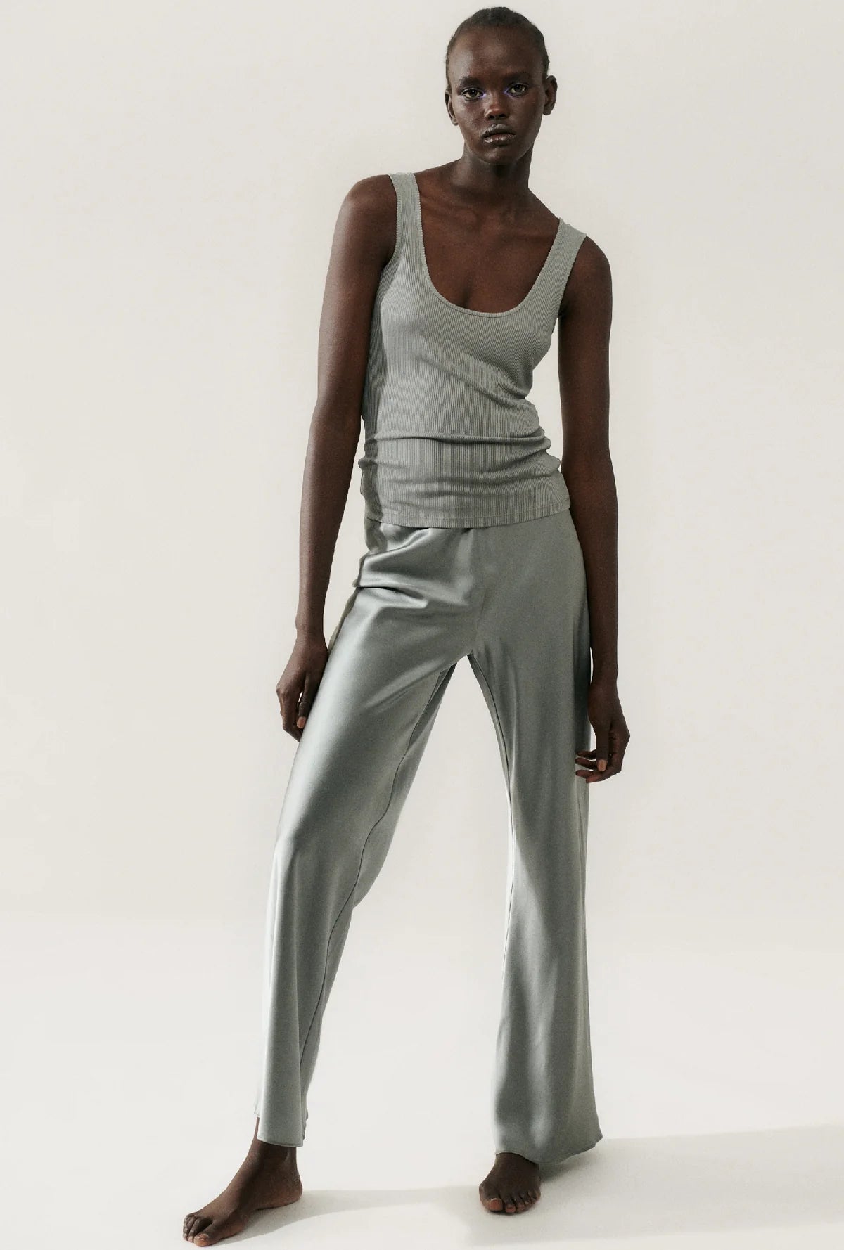 Stylish Bias Cut Pants Moon - Trendy High Waist Flowy Trousers for Women | Perfect for Office, Casual Outings & Evening Events