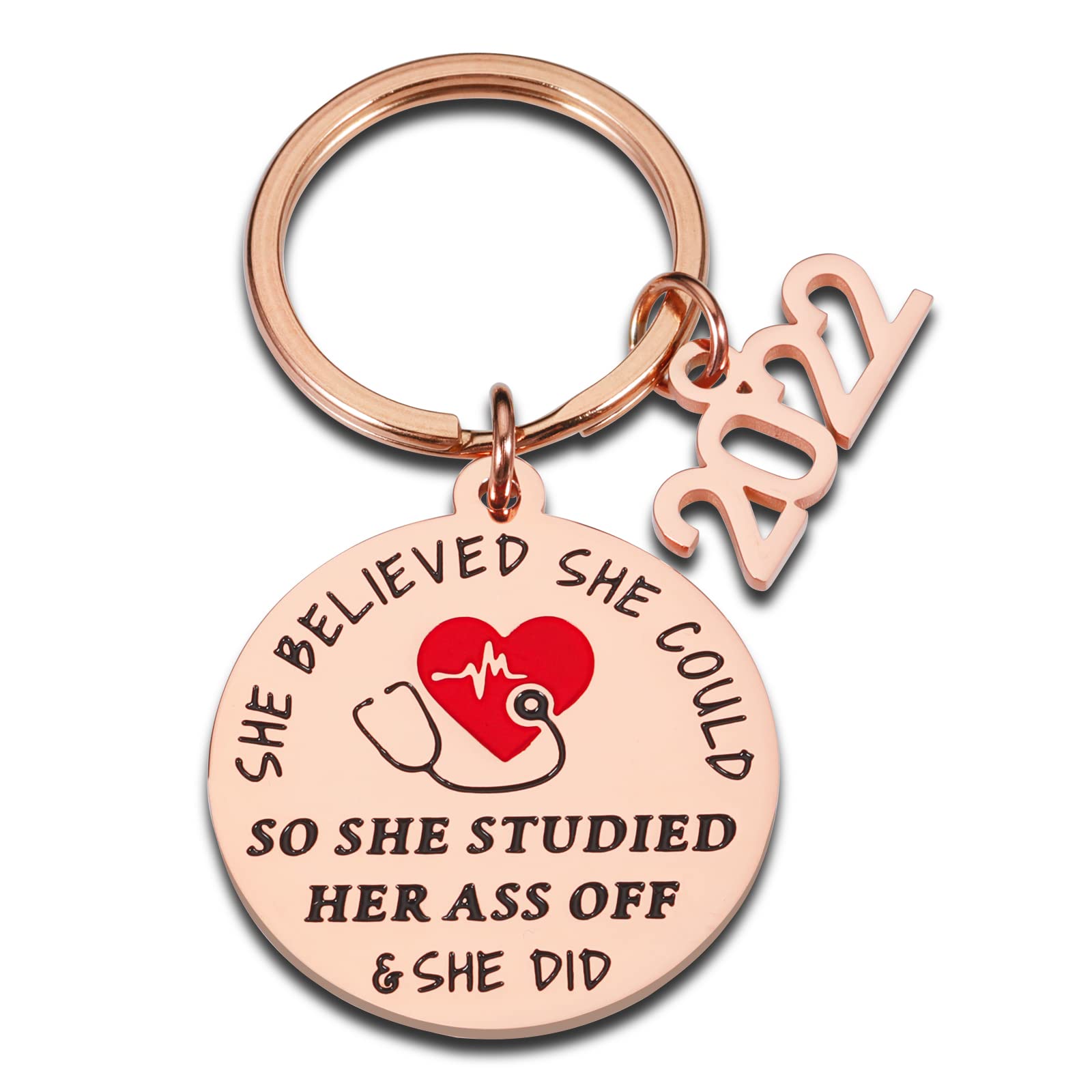 Nurse Appreciation Gifts for Women & Men - RN Keychain for Nursing Graduation, Birthday & Clinicals - Perfect for Nursing Students & Practitioners - Ideal for Nurse Week, White Coat Ceremony & Daily Use