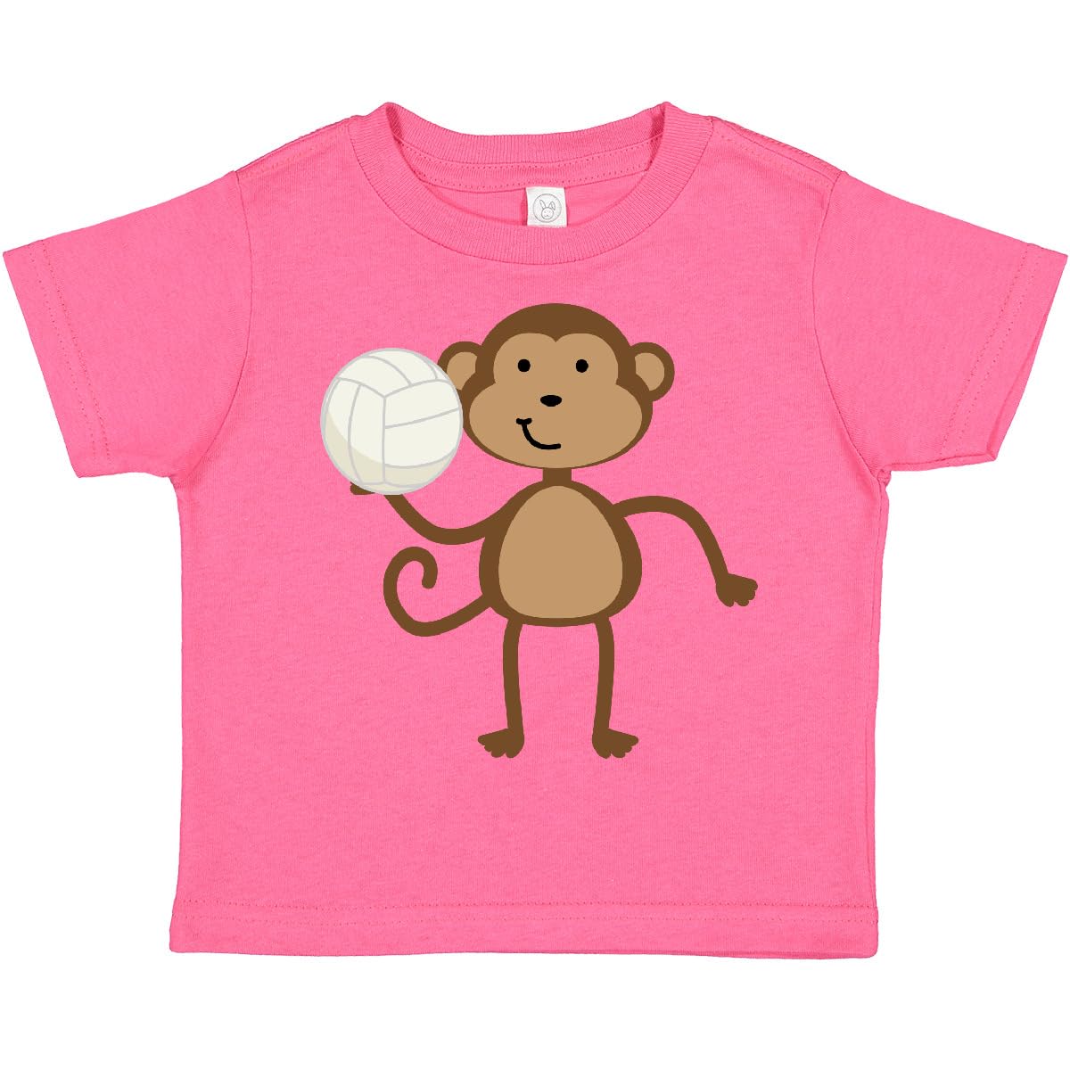 Inktastic Volleyball Monkey Boy Toddler T-Shirt - Cute Graphic Tee for Toddler Boys - Perfect for Playtime, Sports & Casual Wear