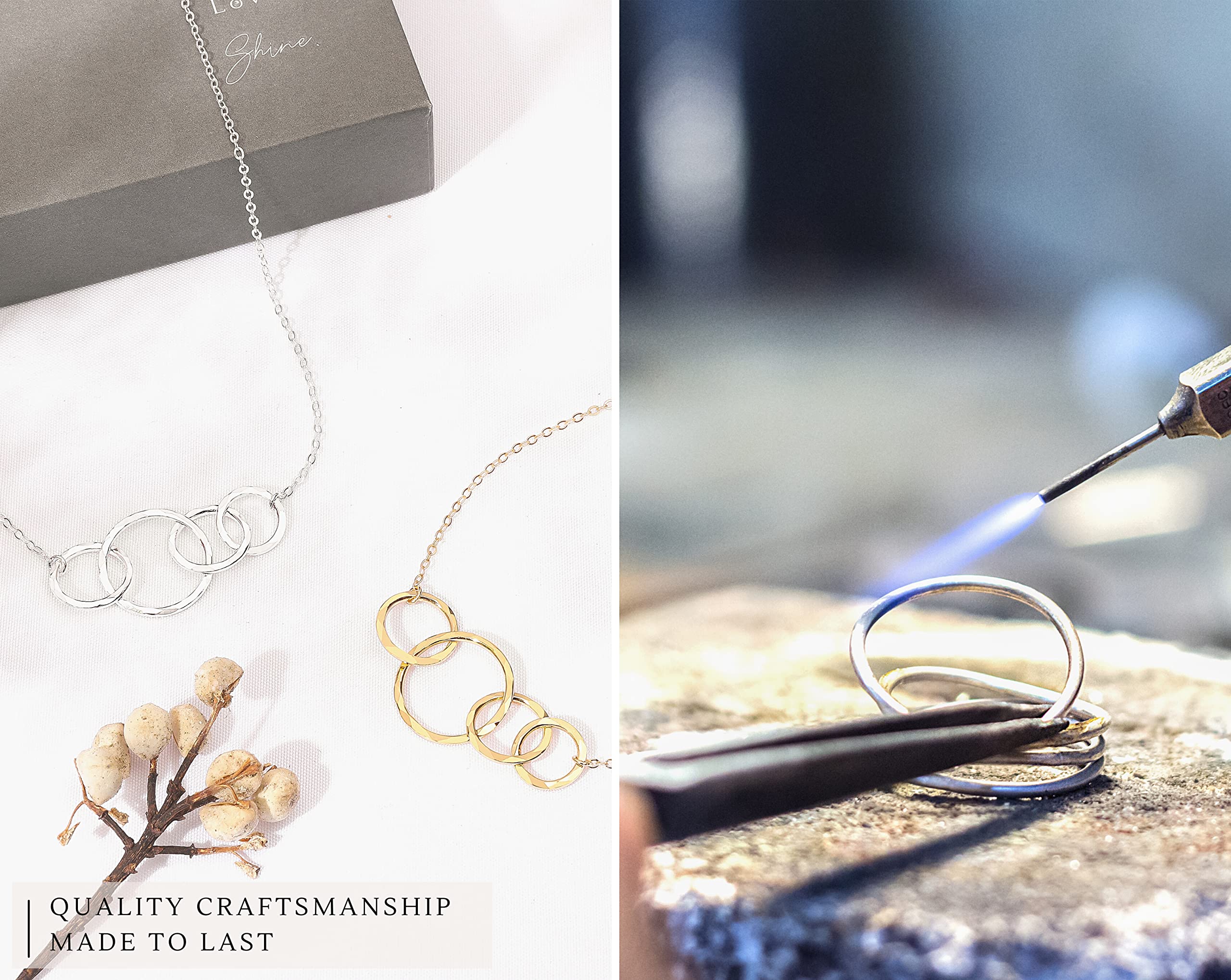 14K Gold Plated Sterling Silver Birthday Necklace for Women - Elegant Jewelry Gift for Mom, Wife, Daughter, Sister & Granddaughter | Perfect for Birthdays, Anniversaries & Special Occasions