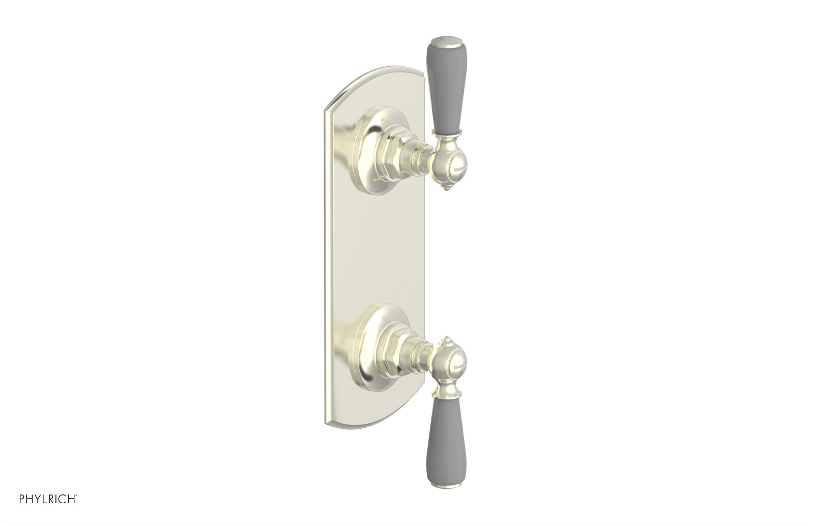 Jamestown Thermostatic Shower Valve with Volume Control & Diverter - Grey Accented Bathroom Fixture for Modern Home Renovation