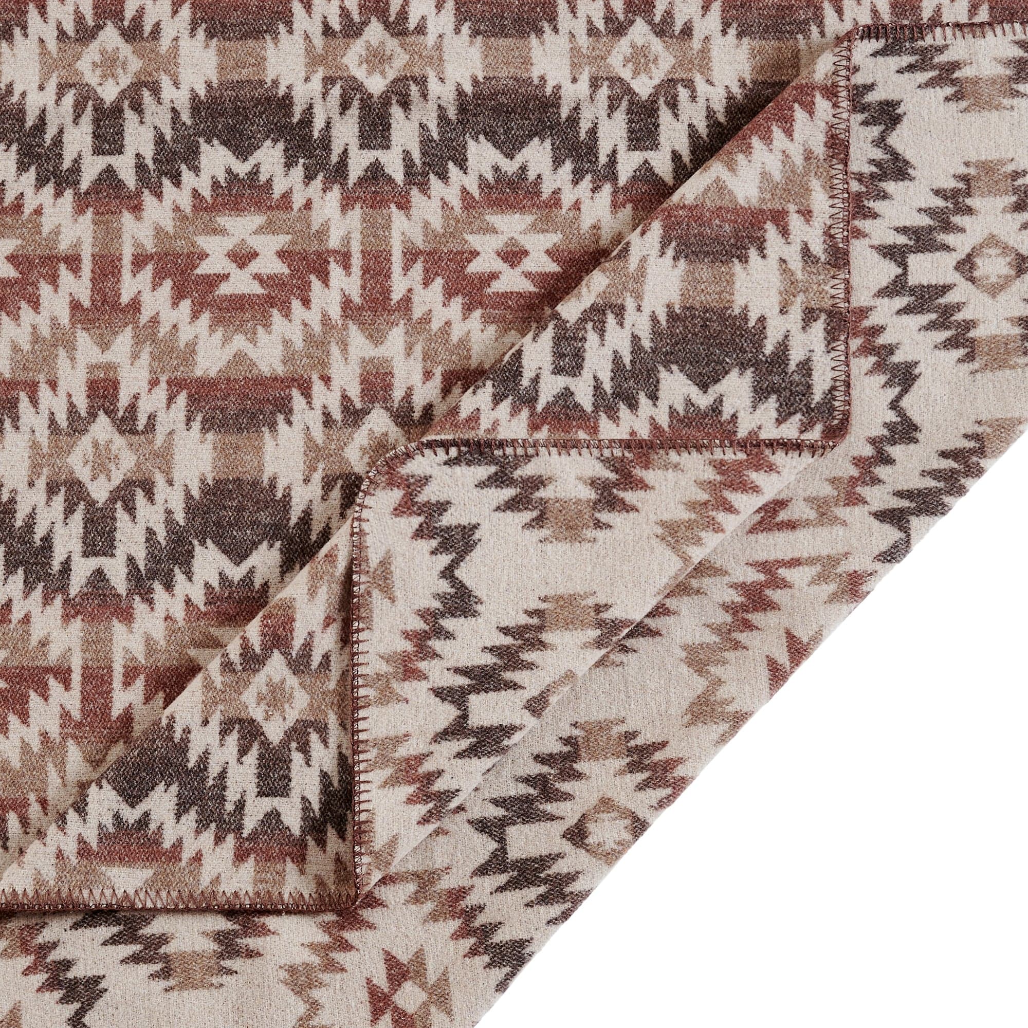Premium Mesa Wool Blend Blanket - Soft & Warm All-Season Throw Blanket for Couch, Bed, and Outdoor Use - Cozy Home Decor & Camping Essential