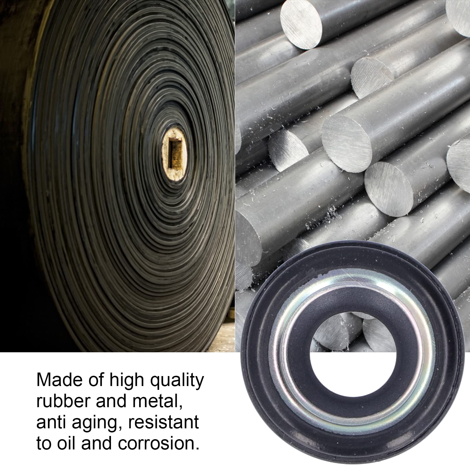 10Pcs A/C Compressor Oil Seal Kit - Compatible with 508 5H14 Automotive Air Conditioning Compressor Shaft Seal Replacement for Car AC Repair & Maintenance